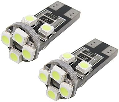 Unipower 2 x Canbus LED Bulbs T10 W5 W 8 LED SMD 2835 160 LUMENES White Matricula Posicion Interior Cars Motorcycles