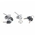Produktbild 1 2 5 Sets Schubladenschloss Tischmöbel Kleiderschrank Vitrinenschrank 2 Schlüssel mit Schraube, metall, 19 mm