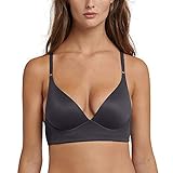graphit-farbener Lounge-BH für Damen aus der SCHIESSER-Serie \