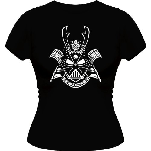 Star-Wars-Lustiges-Damen-T-Shirt-Darth-Vader-Dark-Samurai-Star-Wars-Parodie