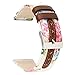 Produktbild Upxiang für Apple Watch Series 4/3/2/1 38mm/40mm Armaband Blume Muster Leder Wrist Band Strap Mode Ersetze Verstellbar Uhrenarmband Sport Armbänder