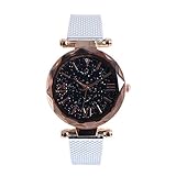 Winkey Damenuhr, modische Armbanduhr, Edelstahl, Quarzuhr für Damen silber