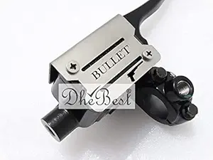 Dhe Best H5 Bike Stain less steel Front Master Cylinder Oil Reservior Cap/Cover Silver for Royal Enfield Bullet
