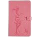 Produktbild SCSY-Halfter Für Samsung Galaxy Tab A 10.1 T580 T585C, Faltbare PU-Leder Flip Stand Case mit Karten-und Cash-Slots (Color : Pink)