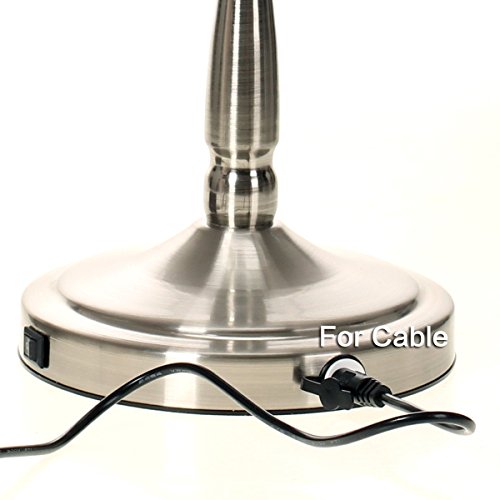 HIMRY® Slim LED Stand KosmetikSpiegel 8 Zoll 10x Vergrößerung, Batteriebetrieben oder mit EU-Stecker, beleuchtedte Standspiegel Kosmetikspiegel Tischspiegel, Make-Up, Rasieren, Badezimmer Spiegel, Spiegel 360 ° drehbar, doppelseitigen Standard und 10 Fach Vergrößerung, KXD3139-10x - 4