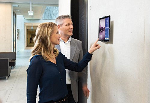 Durable 893323 Tablet Wandhalterung für alle Tablets 7-13″, 360° drehbar mit Diebstahlsicherung, silber - 4