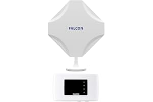 FALCON WORLD CLASS TECHNOLOGY Falcon EVO LTE Router 5G Mobile Broadband Internet System, 5G Enabled MiMo High Speed Internet Antenna for Motorhomes and Caravans with 150 Mbit/s Mobile 4g Router CAT4 WLAN Router Mobile WLAN