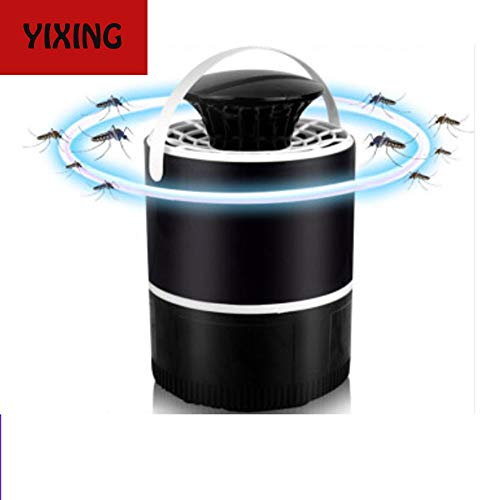 Yixing Mosquito Killer Portable Killer Light USB 5V Mosquito Light Insecto Fly Inhalador Catcher - Negro + Blanco,Black