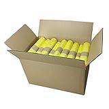 Gelbe Säcke mit schwarzem oder rotem Zugband für Kunststoffabfälle des Dualen Systems in Deutschland