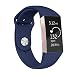 Produktbild Fundro Für Fitbit Charge 3 Armband, Klassisch Silikon Armbänder Einstellbare Ersatzband für Fitbit Charge 3 Aktivitäts Tracker, Damen & Herren (B# 1-Pack Navy Blau, Large)