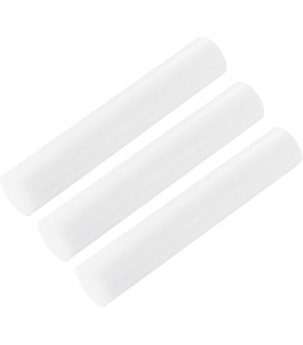Barre Ronde PTFE Blanc Ø 25 Mm - Longueur 500 Mm | Téflon Plein Haute Performance