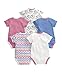 Mamas and Papas Baby-Girls 5 Pack Round Flower Bodysuit, Multicolour, 9-12 Months