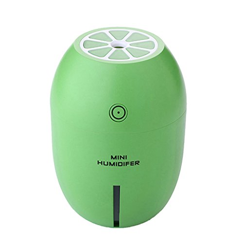 Gazechimp Kreativ Mini Zitrone USB 180ml Ultraschall Luftbefeuchter mit LED Licht Luftreiniger Diffusor Farbwahl - Grün