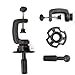 18'' Off Black #2 , Female Barber Hairdresser Hair Hairdressing Hair Cutting Student Practice Training Head Doll Mannequin , with Clamp Holder