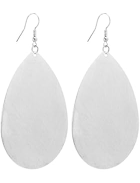 2LIVEfor Große Statement Ohrringe Blatt Silber Gold Tropfen Ohrringe lang Hängend Groß Blatt Ohrringe Bohemian...