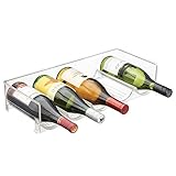 APILABLE: Este botellero de vino permite acoplar los estantes para botellas y optimizar el espacio disponible en el frigorífico o la despensa. Con varios, podrá crear su propio mueble botellero o expositor de vinos a medida.