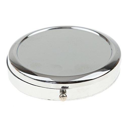 Stilvolle Kompakte Runde Metall Pille Kastenkasten Organisator 3 Fach - 4