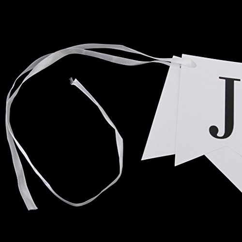 Just Married Hochzeit Braut Westlichen Parteidekoration für Auto Bunting Girlande Banner - 5