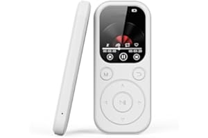 SXHLSELLER Odtwarzacz MP3 z Głośnikiem Bluetooth 5.4 i HiFi, 2,01 Screen MP4 Player, Recorder, 128 GB, Rozszerzalne, Przenośne Urządzenie Muzyczne do Biegania, Podróży (