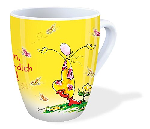Oups Tasse - Schön, dass es dich gibt!: gelb