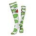 Produktbild Meroncourt Damen Kniestrümpfe Nintendo Super Mario Bros. Woman's Yoshi Knee High Socks, One Size, Green/White (Kh021003Ntn), 100 DEN, weiß, Einheitsgröße
