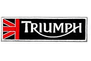 CHOPPERSHOP Triumph Motorcycle Biker Embroidered Cloth Iron On Patches