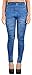 JAMES SCOT- Printed Pattern Ankle Length Stretchable Slim Fit Blue Denim Type Printed Jegging For Women
