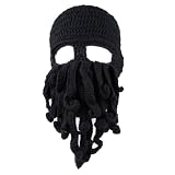 Freefisher Unisex Barbarian Beard Hat Beanie Handmade Octopus Hat