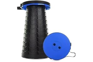 imodomio Campinghocker Klappbar,Belastung 180KG Hocker Höhenverstellbar, Ultraleicht Tragbarer Klapphocker für Campingstuhl Kinder, Fishing, Balkon Hocker, Klappstuhl Strand