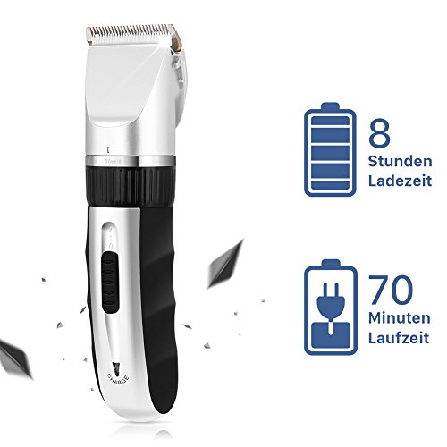 GHB Herren Kinder Elektrischer Profi Haarschneider Set Netz und Akkubetrieb Haarschneidemaschine mit 4 Aufsätzen Bartschneider Haartrimmer ideal für Friseur Salon oder Privaten Gebrauch - 5