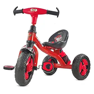 Dash Stylish Kids Tricycle , tricycles , Kids Cycle , Ride on for boy and Girl for 2 to 5 Years with Under seat Storage Space, Lights and Music (Red)