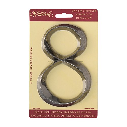 Whitehall Prod. Classic 6 cm, diseño del número 8" - níquel cepillado