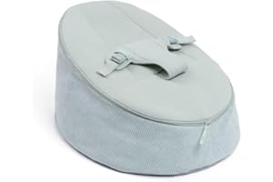 doomoo Transat Bébé Evolutif Fauteuil Enfant Seat'n Grow- Dès la Naissance et jusqu'à 25kg - Ultra Confort - Remplissage Microbilles et Tissus en Coton Doux Oeko-Tex et GOTS, Vert