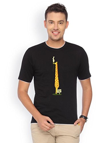 Black Rib Tshirt Bunjee Jump
