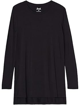 FIND Damen Langarmshirt mit Seitenschlitzen