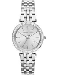 Michael Kors MK3364 - Reloj de cuarzo con correa de acero inoxidable para mujer, color plateado