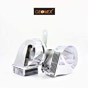 Geomex Waterproof Chrome Trumpet Horn Set (12V - 400/500 Hz)