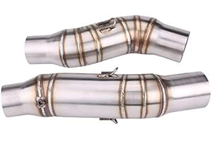 KIMISS 51mm Moto Glissement Sur Échappement Lien Moyen Connecteur D'adaptateur De Tuyau