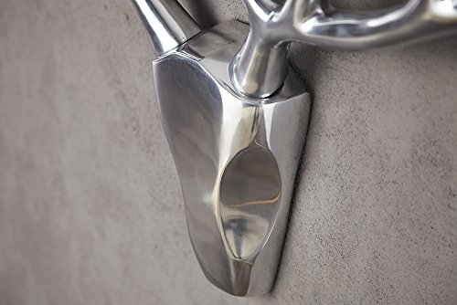 Design Wanddekoration Alu Geweih Hirsch VEADO 90cm - 3