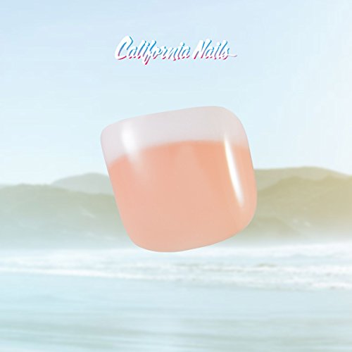 Toe Nail Tips, künstliche Fußnägel zum aufkleben im French Nails Peach Look - 2