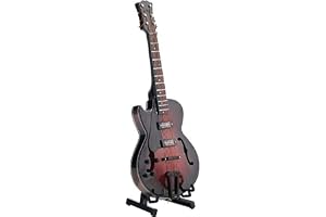 Klassisk Gitarrmodell Miniatyrreplikat Mini Gitarr Musikinstrument Dekor Samlingsgåva