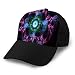 Produktbild Adjustable Hat Baseball Flat Bottom Cap Fractal Frequency Space Universe Galaxy Psychedelic Music Any Other Concept Background Daydreaming Magic