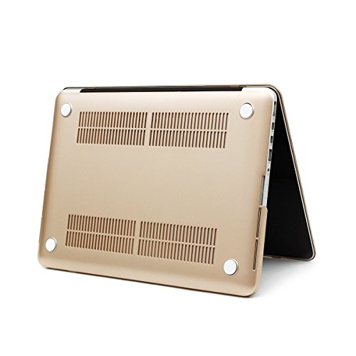 MOSISO Ultra Slim Plastik Hartschale Schutzhülle Hülle Snap Case für Macbook Pro 13 Zoll mit Retina Display NO CD-ROM Drive (A1502 / A1425), Gold - 7