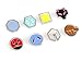 Produktbild Pokemon 8 Metall Anstecker der Johto Liga
