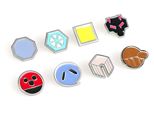 Preisvergleich Produktbild Pokemon 8 Metall Anstecker der Johto Liga
