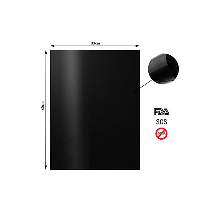 Bbq Grillmatte 100 Antihaftbeschichtung Backofen Teflon Backmatten Fr Grillen Von Wurst Fleisch Gemse Meeresfrchte Eier Hitzebestndig Anwendung Auf Gasgrill Kohlegrill Ofengrill Elektrogrill