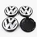 Produktbild popluxy 4X Set Nabenkappen Radkappe 65mm für VW Tiguan Polo Passat Caps für Leichtmetallfelgen Golf 4 5 6 7 R line GTD (Volkswagen)