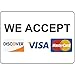 Price comparison product image 76DinahJordan We Accept Discover Visa Mastercard Stickers Decals Funny Warning Sign Stickers Window Stickers Self Adhesive Safty Sign Lable Decal 10X7