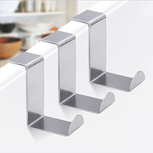 Japace® 10 STÜCK Haken Z-Form Tragbar aus Edelstahl , Handtuchhaken / Wandhaken / Mantelhaken / Garderobenhaken / für Küche Bad – Breite: 1,57 in / 4 cm - 3