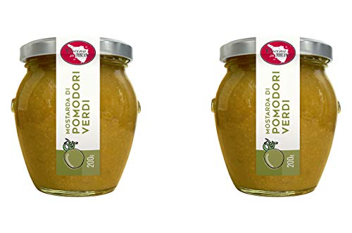 Mostarda di Pomodori Verdi 2x200g Qualità Artigianale Cucina Toscana